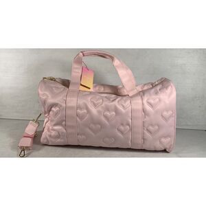 Stoney Clover Lane Target Pink Heart Duffle Bag Weekender NWT Crossbody